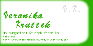 veronika kruttek business card